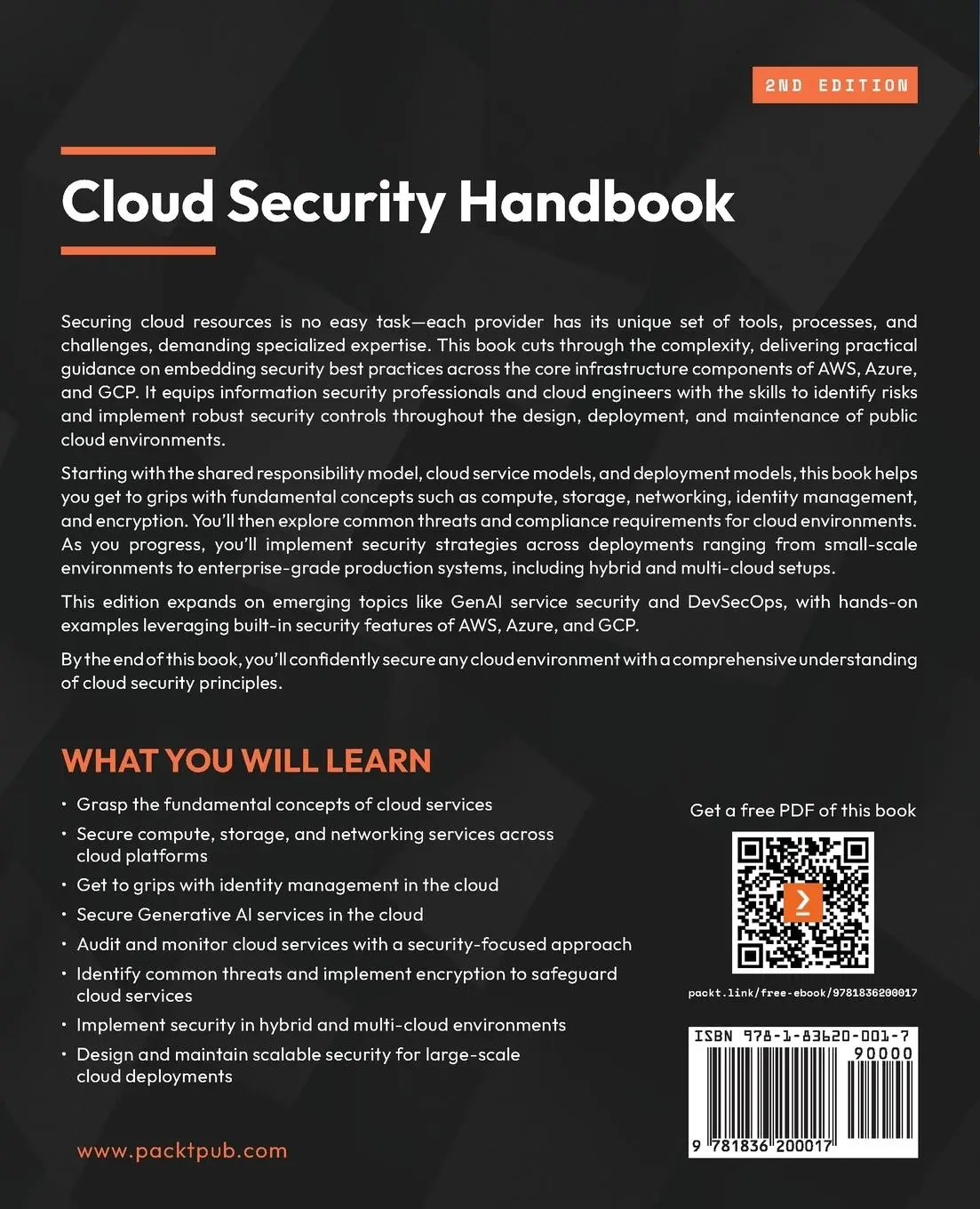 Rückseite: 9781836200017 | Cloud Security Handbook - Second Edition | Eyal Estrin | Taschenbuch