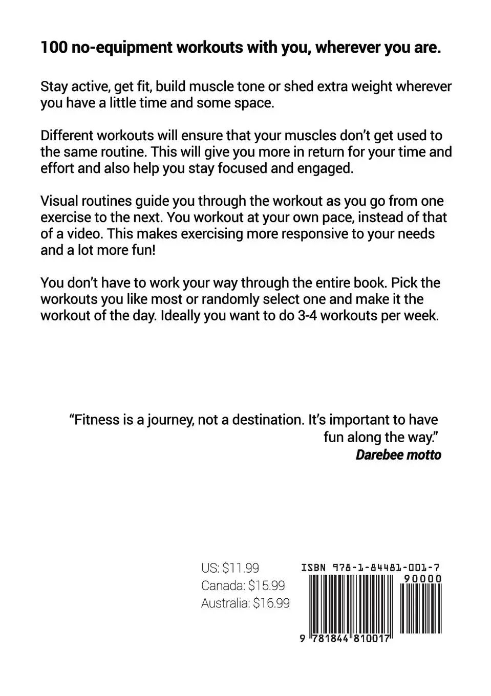 Rückseite: 9781844810017 | Pocket Workouts - 100 Darebee, no-equipment workouts | N. Rey | Buch