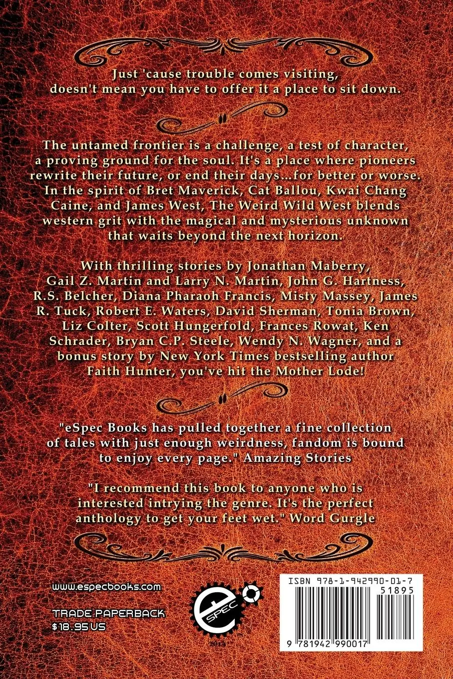 Rückseite: 9781942990017 | The Weird Wild West | Faith Hunter (u. a.) | Taschenbuch | Englisch
