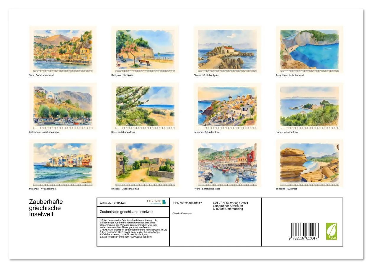 Bild: 9783516610017 | Zauberhafte griechische Inselwelt (hochwertiger Premium...