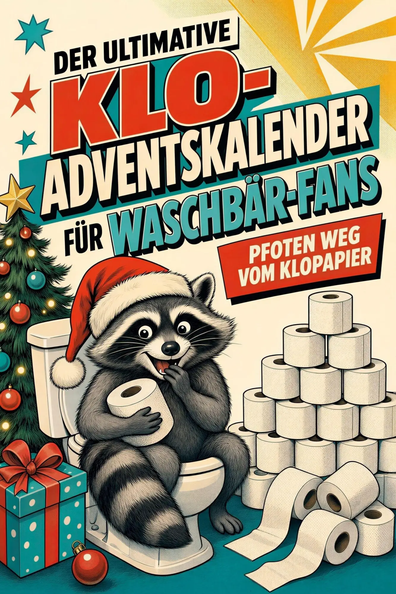 Cover: 9783696110017 | Der ultimative Klo-Adventskalender für Waschbär-Fans | Anna Schmidt