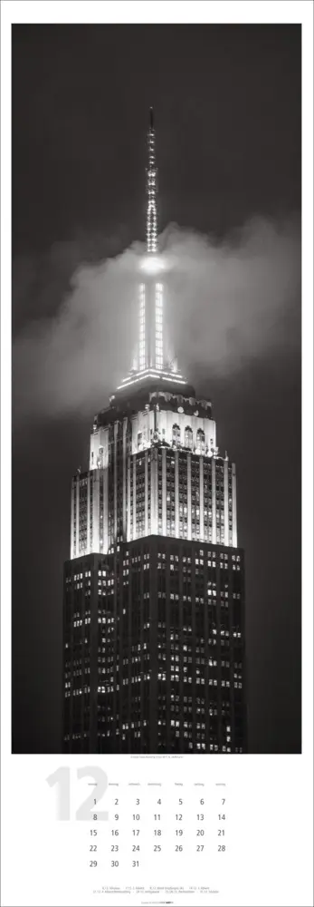 Bild: 9783839900017 | New York XXL Kalender 2025 | Torsten A. Hoffmann | Kalender | Kalender