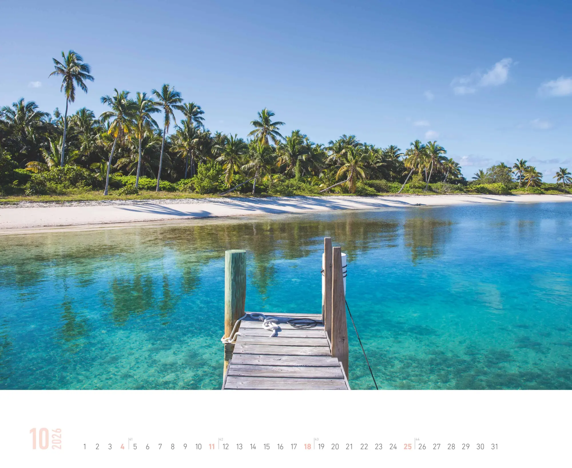 Bild: 4069095000117 | ALPHA EDITION - Trauminseln 2026 - 52 x 42,5 cm | Kalender | 14 S.