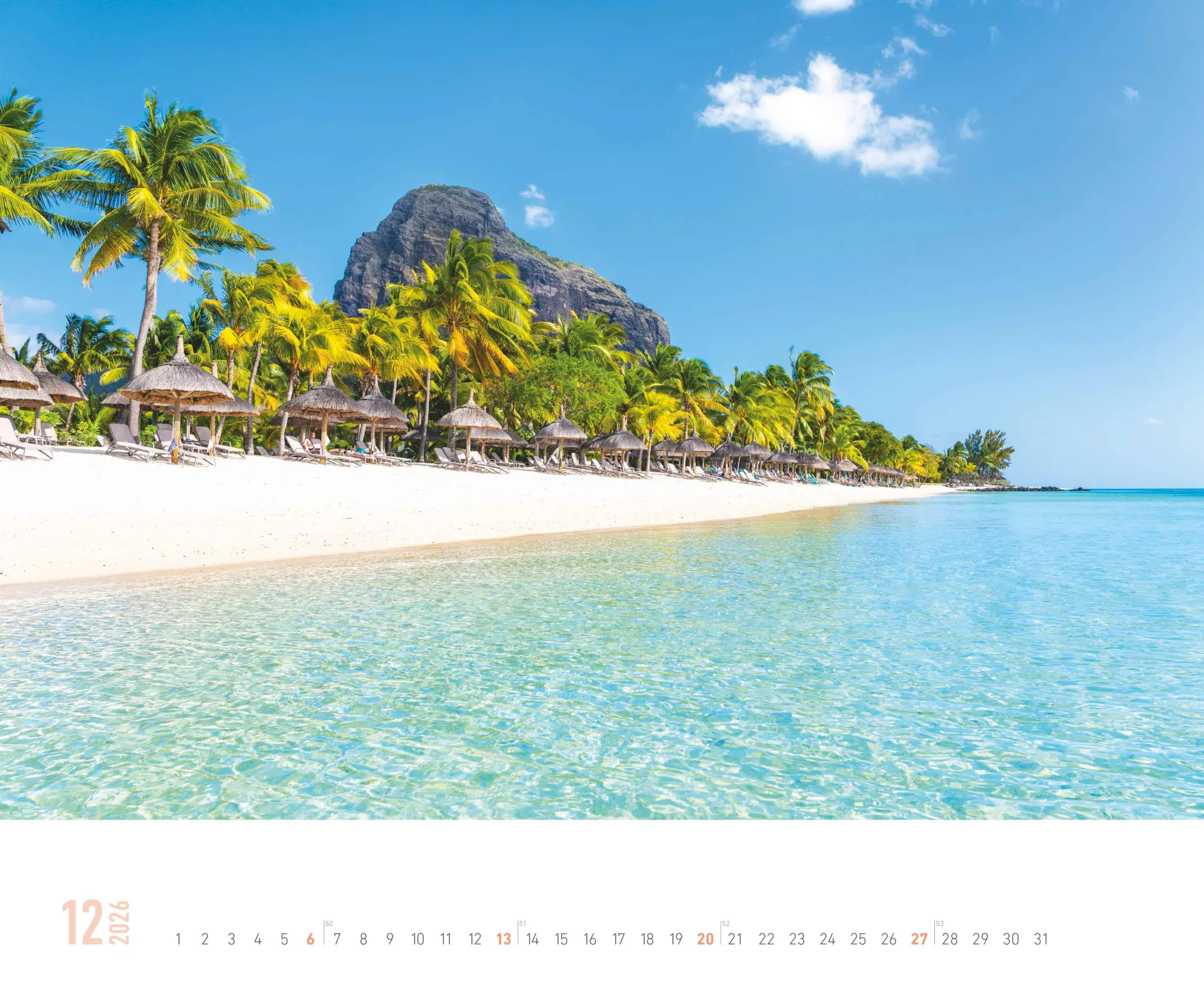 Bild: 4069095000117 | ALPHA EDITION - Trauminseln 2026 - 52 x 42,5 cm | Kalender | 14 S.