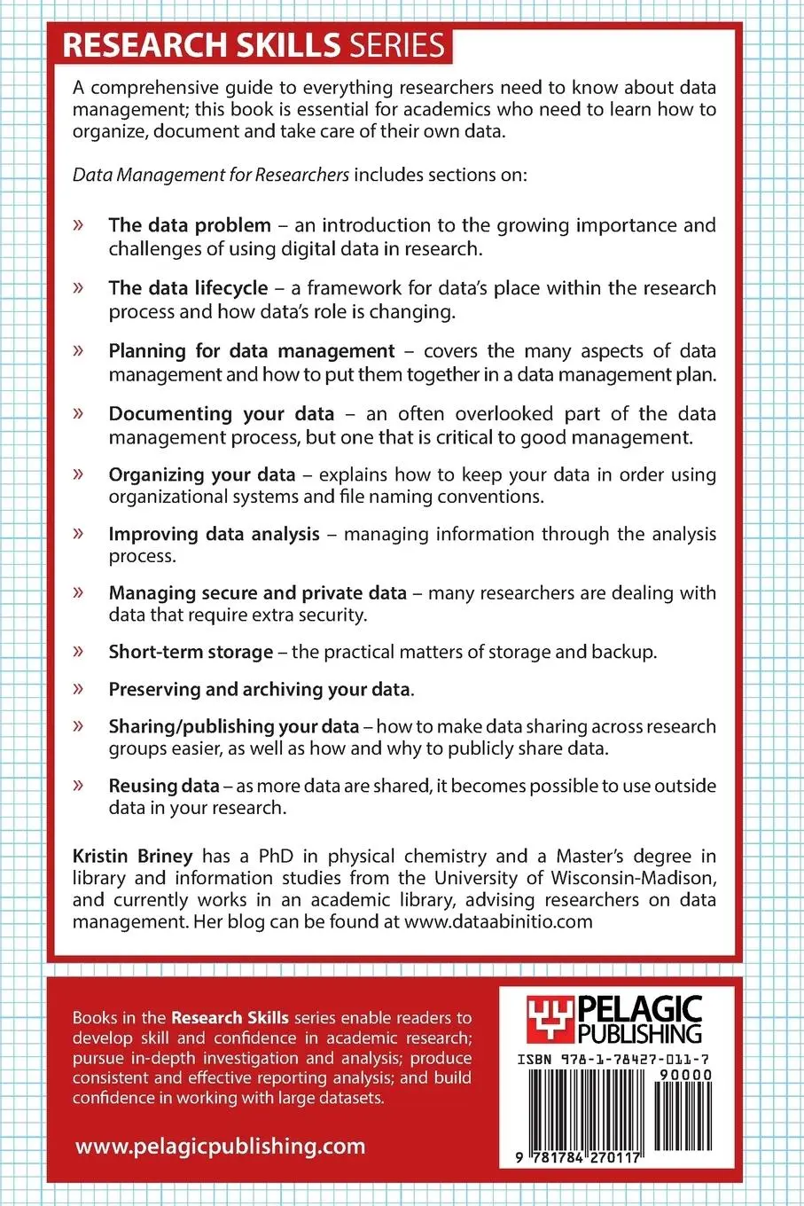 Rückseite: 9781784270117 | Data Management for Researchers | Kristin Briney | Taschenbuch | 2015