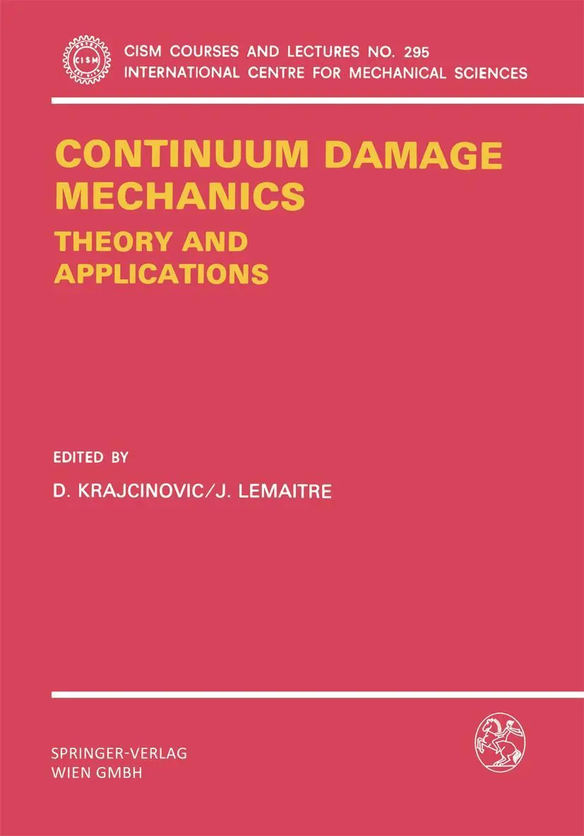Cover: 9783211820117 | Continuum Damage Mechanics Theory and Application | Taschenbuch | v
