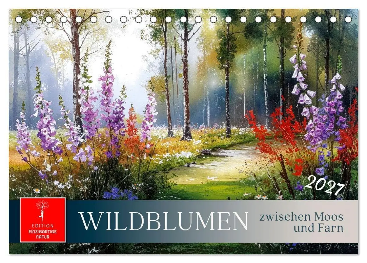 Cover: 9783516770117 | Wildblumen zwischen Moos und Farn (Tischkalender 2027 DIN A5 quer),...