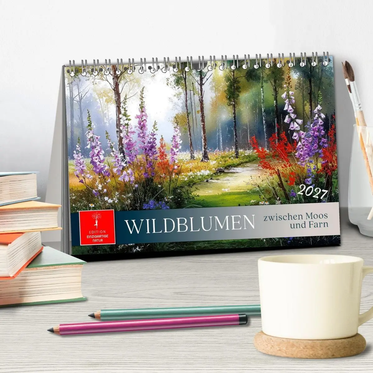 Bild: 9783516770117 | Wildblumen zwischen Moos und Farn (Tischkalender 2027 DIN A5 quer),...