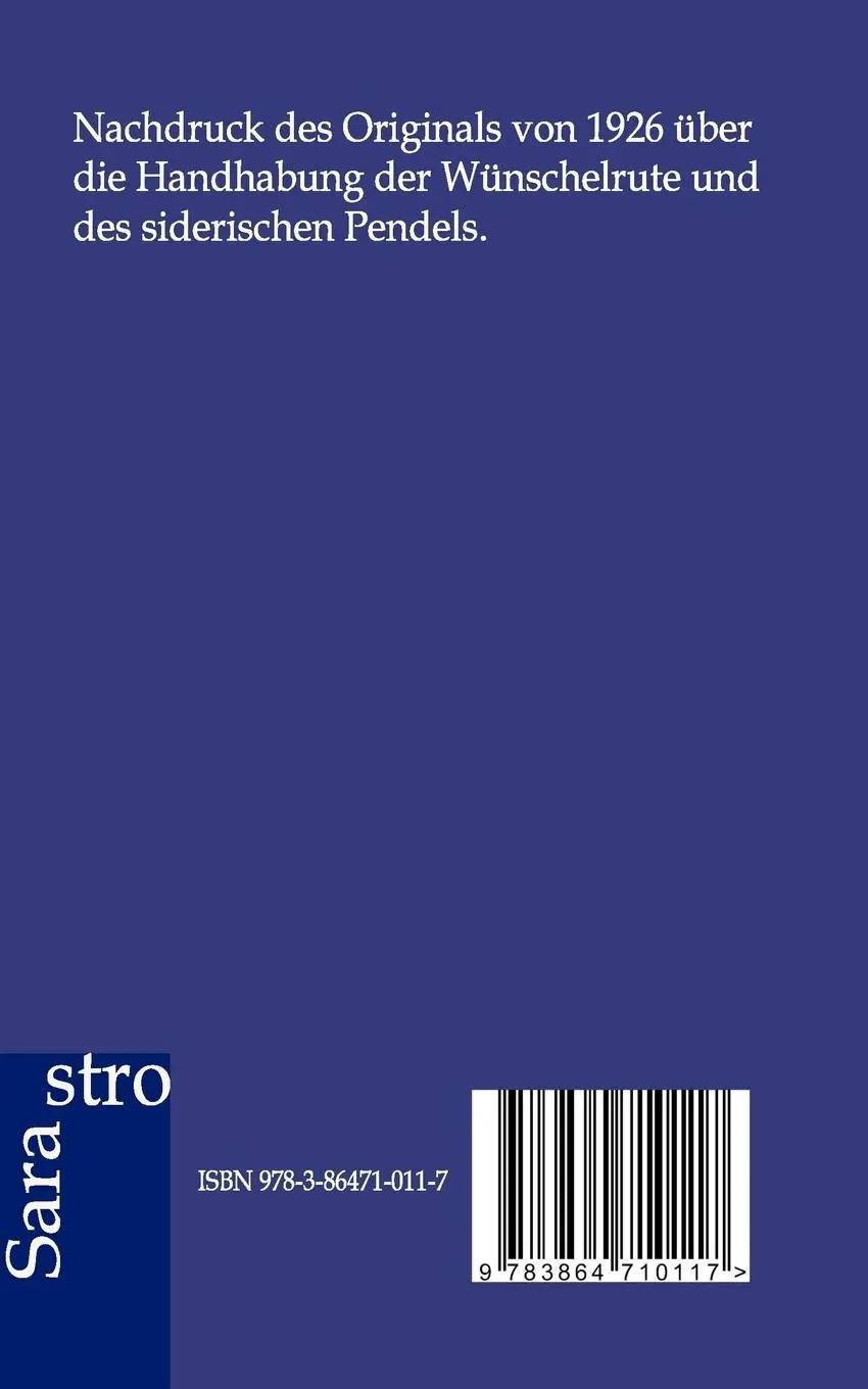 Rückseite: 9783864710117 | Wünschelrute | Emerich Herzog | Taschenbuch | 100 S. | Deutsch | 2012