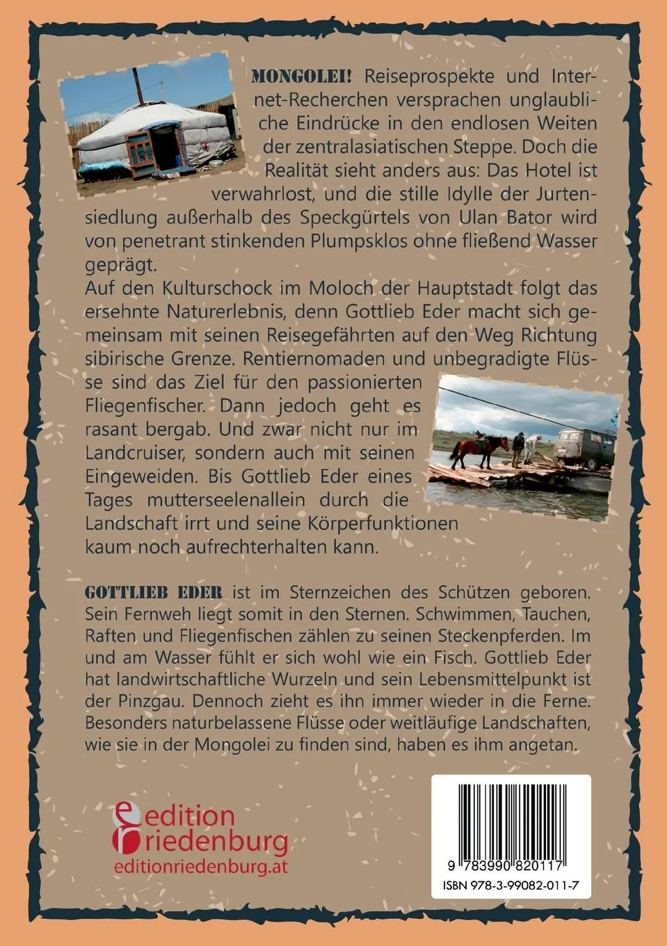 Rückseite: 9783990820117 | Wildes Reisen - Der Pinzgauer Weltenbummler Gottlieb Eder reist in...
