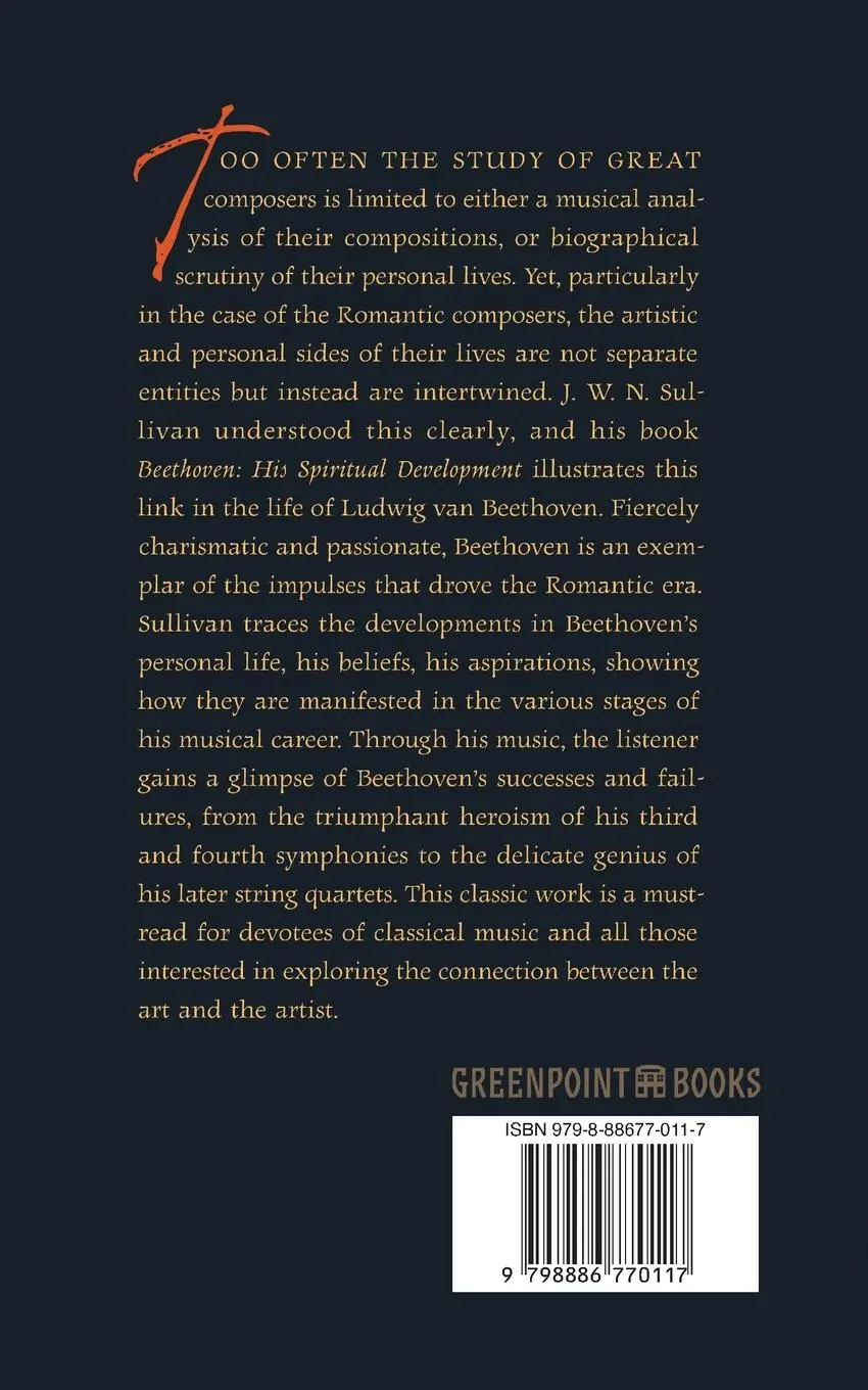 Rückseite: 9798886770117 | Beethoven | His Spiritual Development | J. W. N. Sullivan | Buch