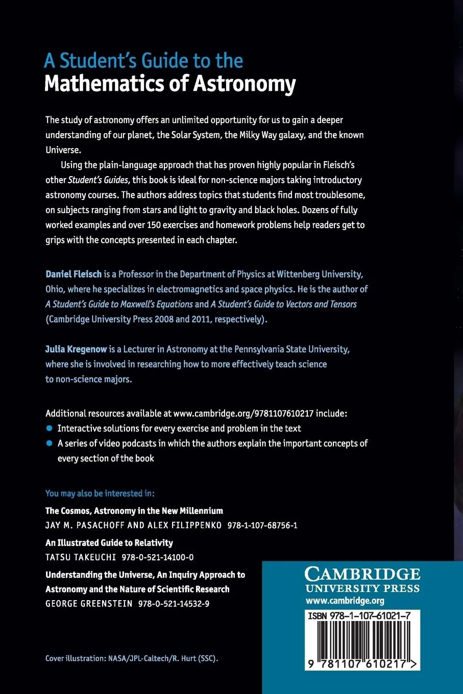Rückseite: 9781107610217 | A Student's Guide to the Mathematics of Astronomy | Fleisch (u. a.)