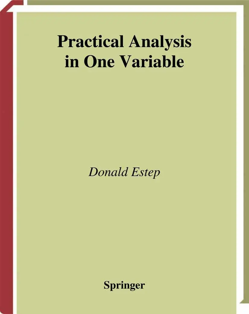 Cover: 9781441930217 | Practical Analysis in One Variable | Donald Estep | Taschenbuch | xx