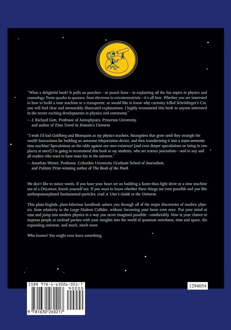 Rückseite: 9781630260217 | A User's Guide to the Universe | Dave Goldberg (u. a.) | Taschenbuch
