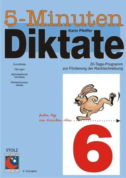 Cover: 9783897780217 | 5-Minuten-Diktate 6. Schuljahr | Karin Pfeiffer | Broschüre | 32 S.