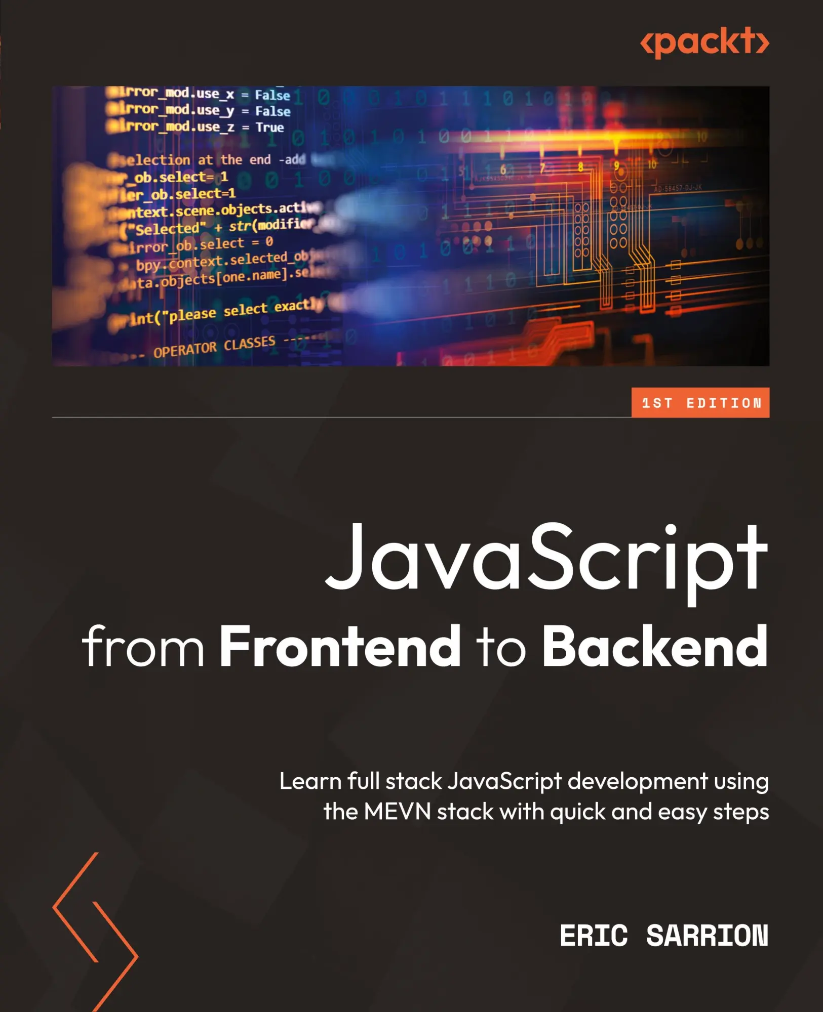 Cover: 9781801070317 | JavaScript from Frontend to Backend | Eric Sarrion | Taschenbuch