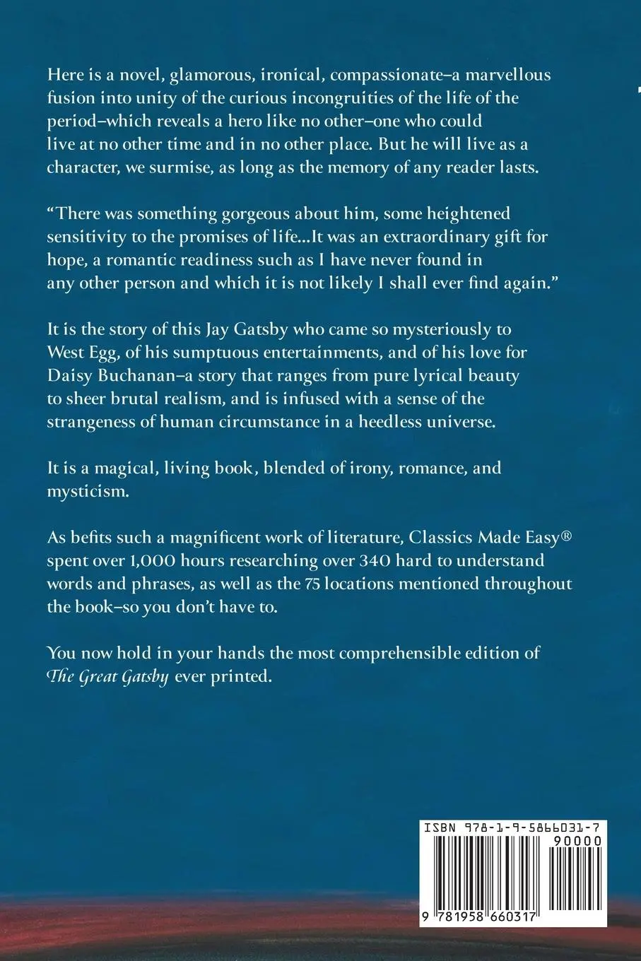 Rückseite: 9781958660317 | The Great Gatsby (Classics Made Easy) | F. Scott Fitzgerald | Buch