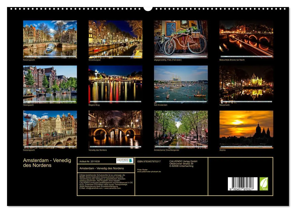 Bild: 9783457970317 | Amsterdam - Venedig des Nordens (hochwertiger Premium Wandkalender...