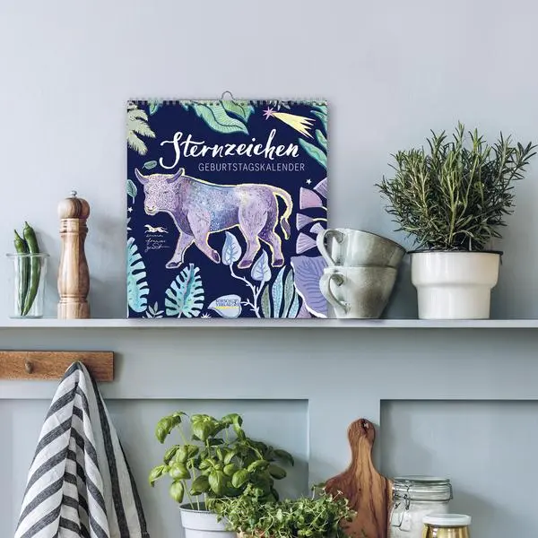Bild: 9783731890317 | Geburtstagskalender Sternzeichen | Verlag Korsch | Kalender | 13 S.