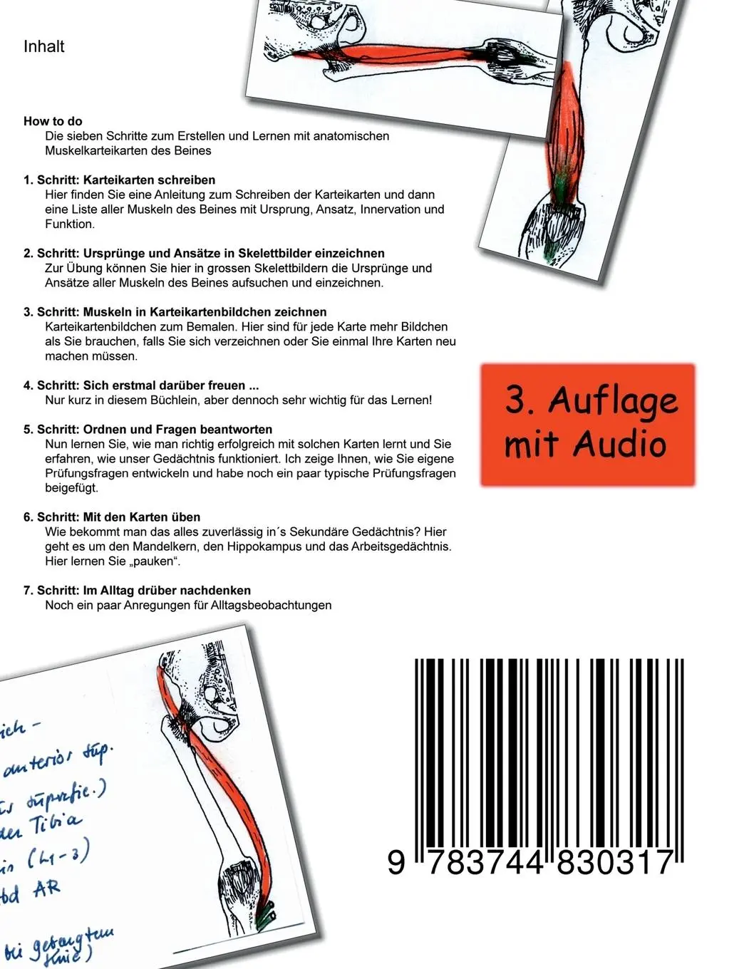 Rückseite: 9783744830317 | Muskeln des Beines | Thomas J. Strasmann | Taschenbuch | Paperback