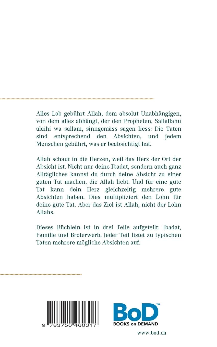 Rückseite: 9783750460317 | Die Absicht | Fulan Bin Fulan | Taschenbuch | Paperback | 52 S. | 2020