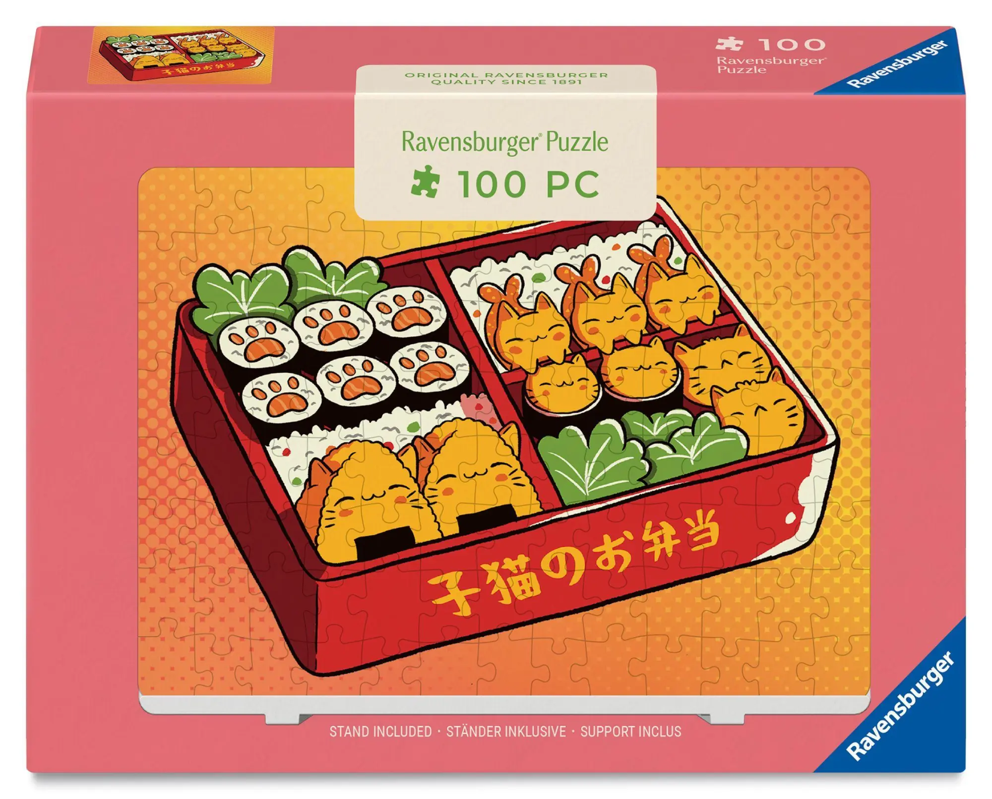 Cover: 4005555020417 | Minipuzzle 100 Teile - Kawaii-Kätzchen in Bento-Box | Spiel | 12002041