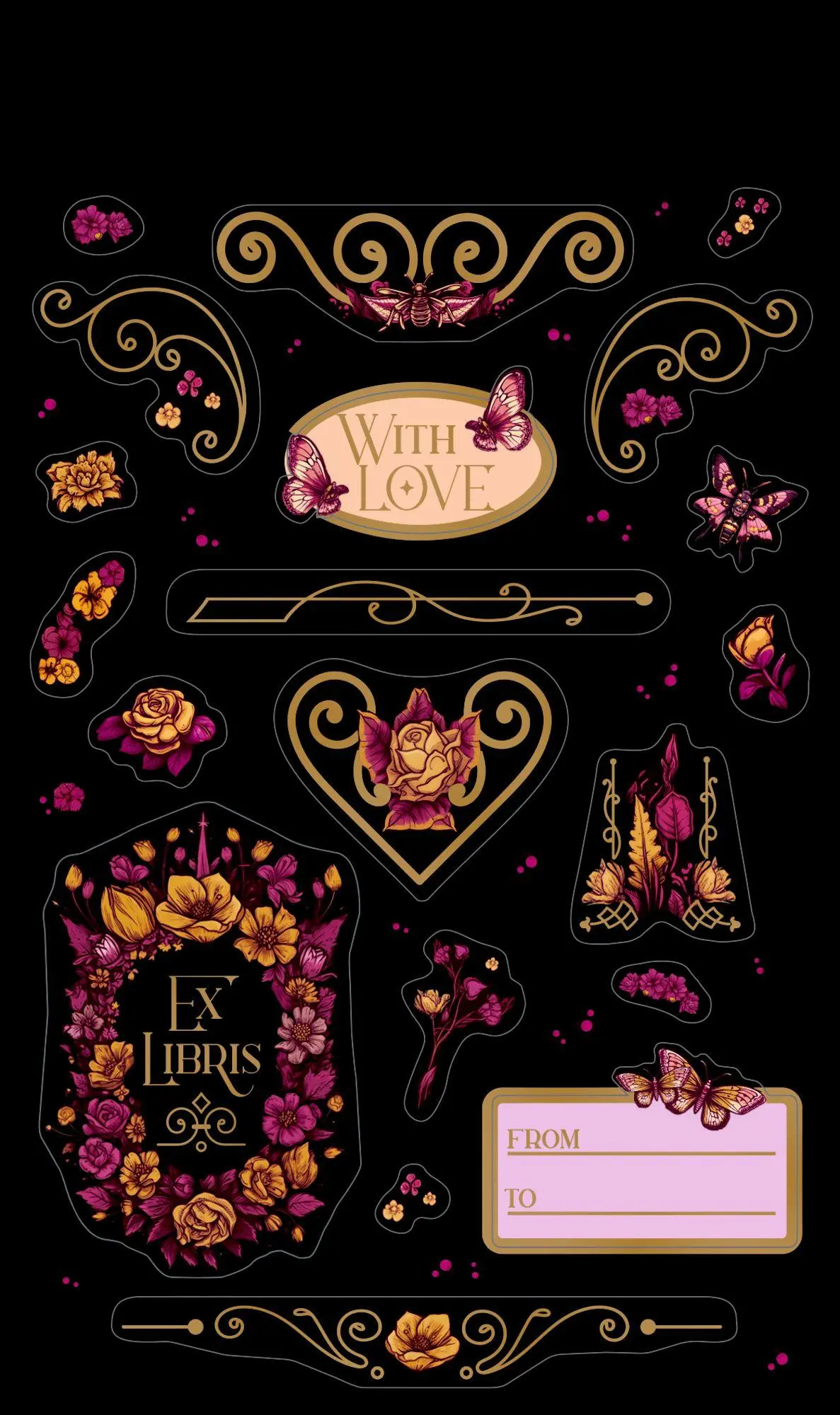 Bild: 4050003970417 | Stickerbogen mit 100 Stickern | Passion for Pages | Frauke Schneider