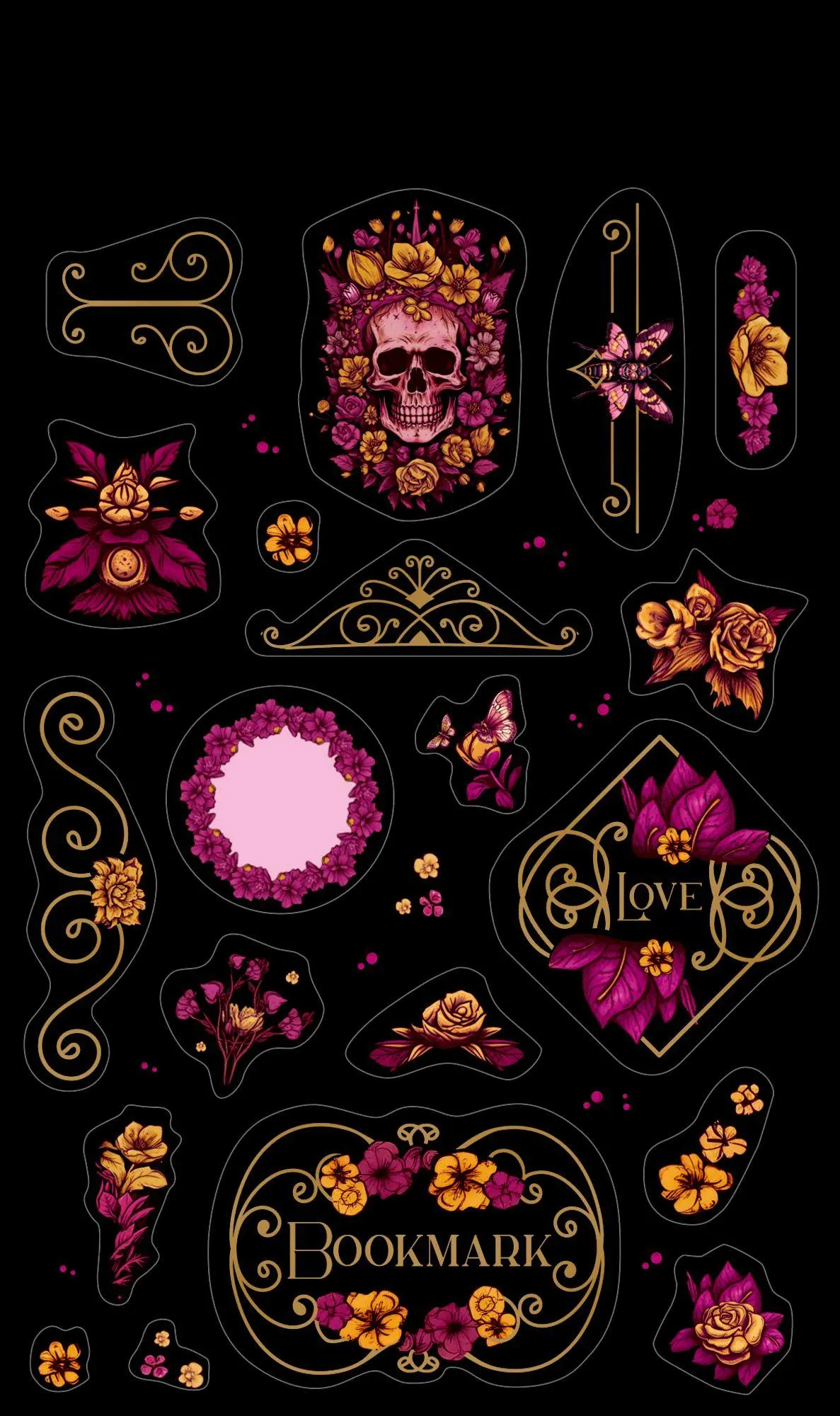 Bild: 4050003970417 | Stickerbogen mit 100 Stickern | Passion for Pages | Frauke Schneider