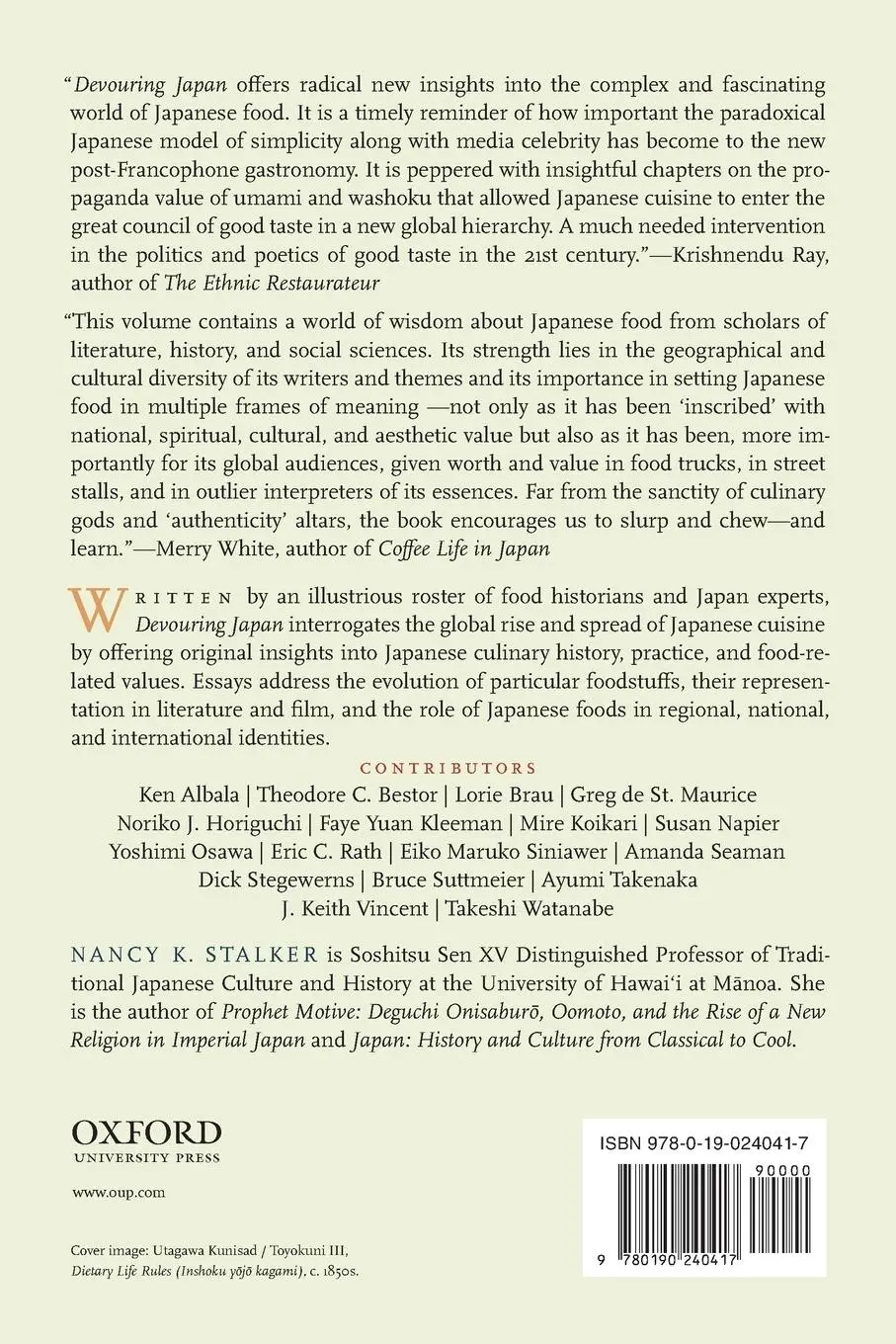 Rückseite: 9780190240417 | Devouring Japan | Global Perspectives on Japanese Culinary Identity