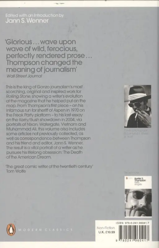Rückseite: 9780241960417 | Fear and Loathing at Rolling Stone | Hunter S. Thompson | Taschenbuch