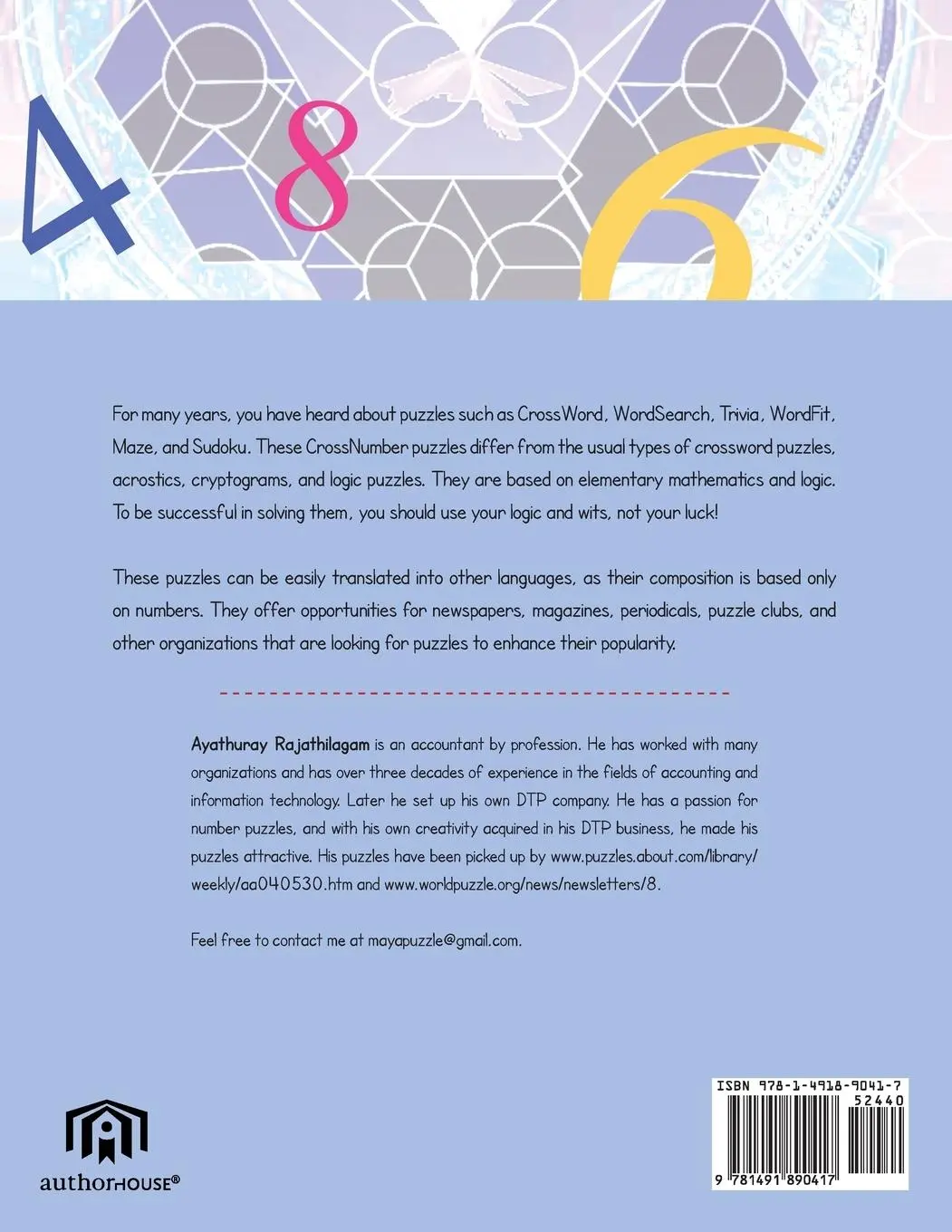 Rückseite: 9781491890417 | Cross Number Puzzle | Book 1 | Ayathuray Rajathilagam | Taschenbuch