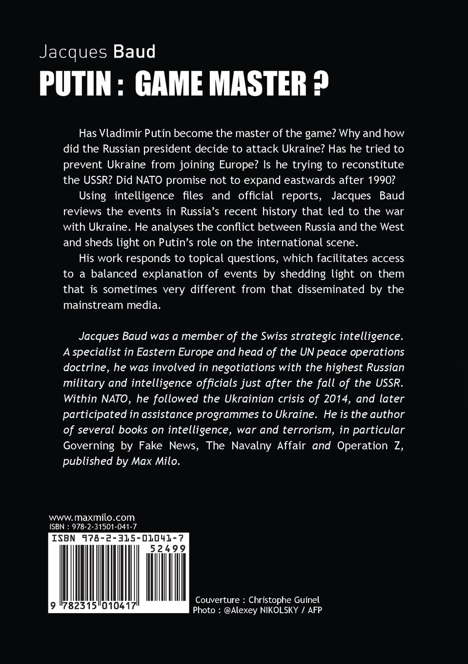 Rückseite: 9782315010417 | Putin | Game master? | Jacques Baud | Taschenbuch | Englisch | 2022