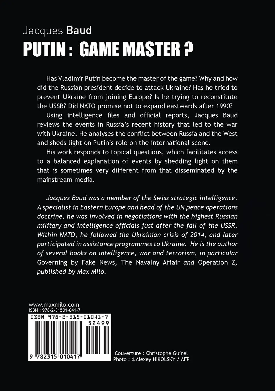 Rückseite: 9782315010417 | Putin | Game master? | Jacques Baud | Taschenbuch | Englisch | 2022