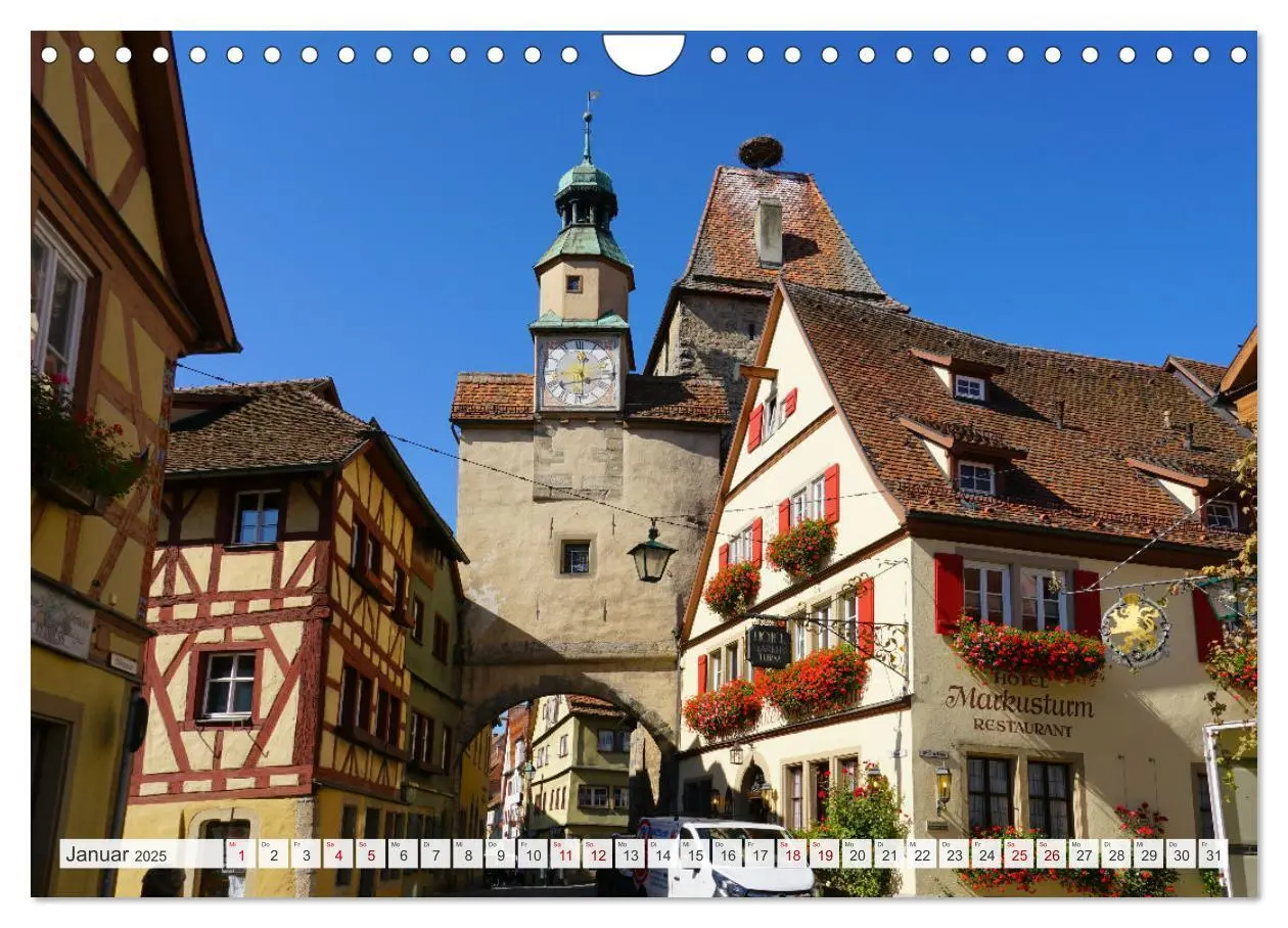 Bild: 9783435010417 | Rothenburg ob der Tauber. Sehenswürdigkeiten. (Wandkalender 2025...