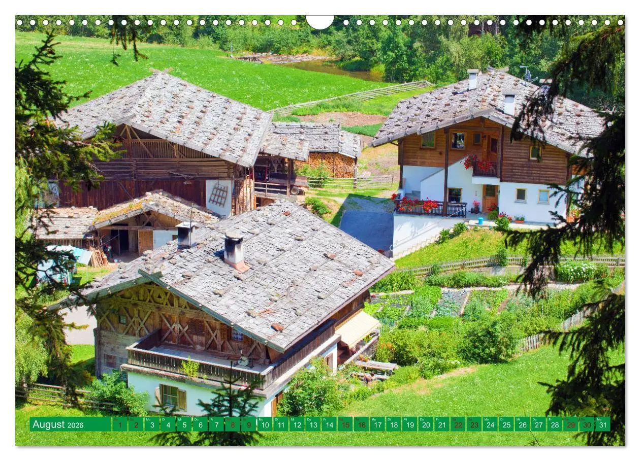 Bild: 9783457410417 | Ultental Wunderschöne alte Bauernhäuser (Wandkalender 2026 DIN A3...