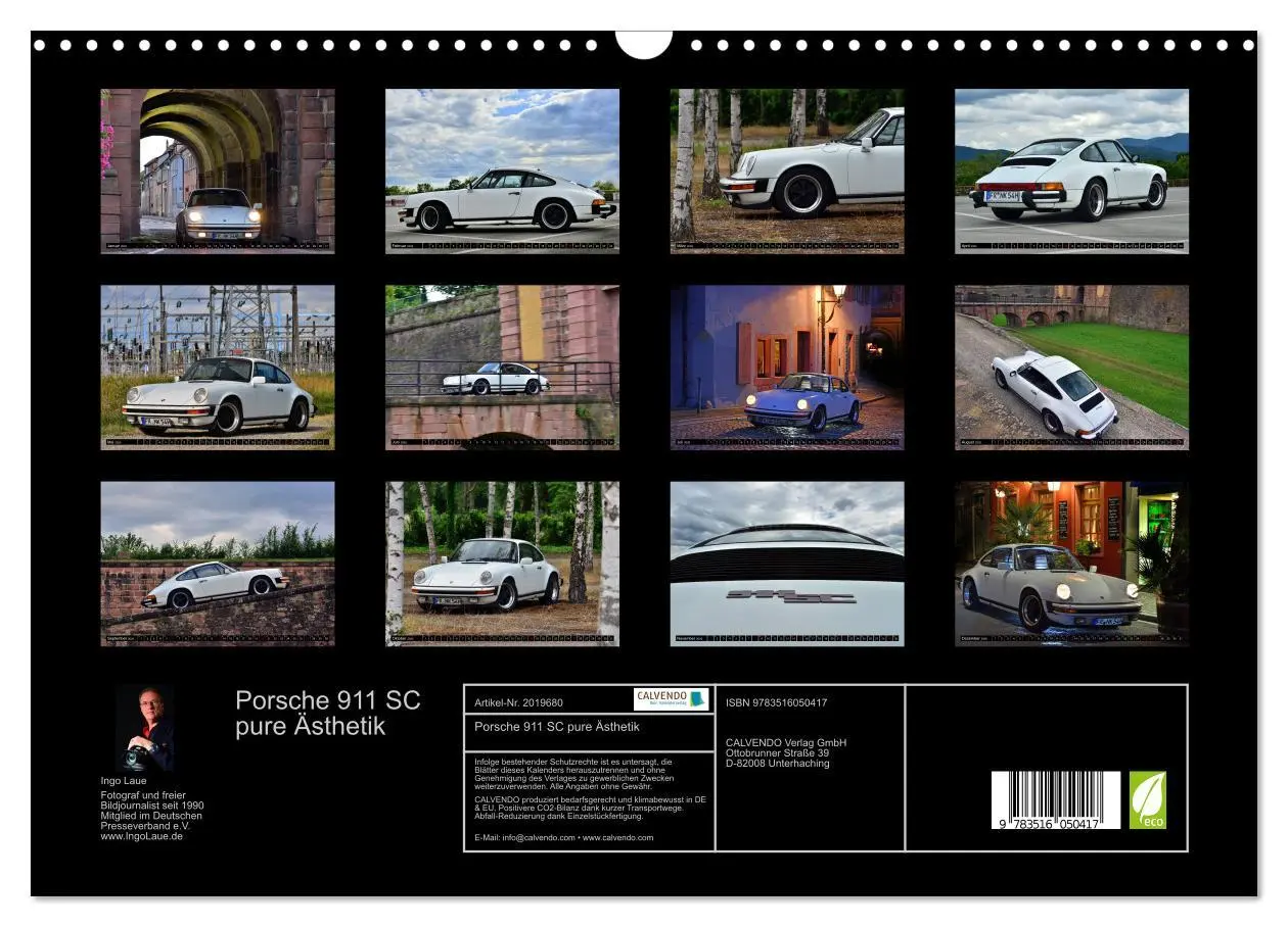 Bild: 9783516050417 | Porsche 911 SC pure Ästhetik (Wandkalender 2026 DIN A3 quer),...