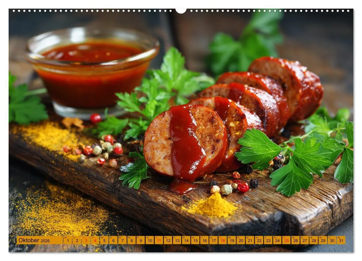 Bild: 9783516670417 | Currywurst Kalender - Das Berliner Kultgericht für Fleischliebhaber...