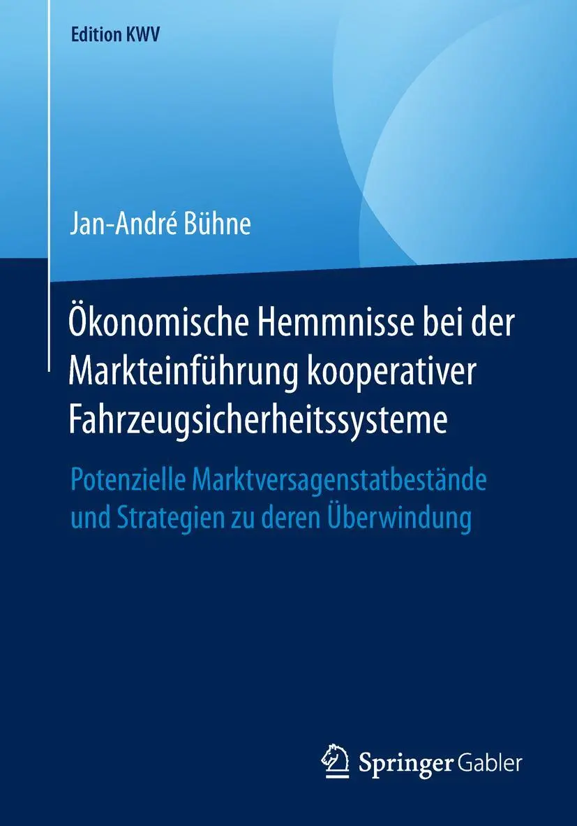 Cover: 9783658240417 | Ökonomische Hemmnisse bei der Markteinführung kooperativer...