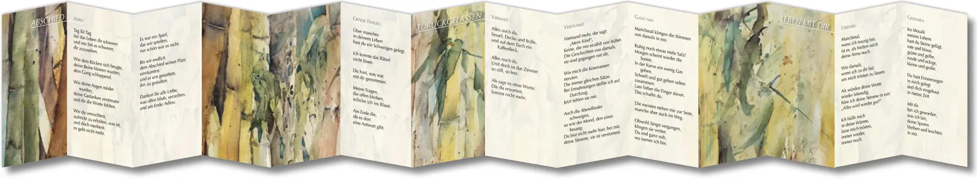 Bild: 9783985490417 | Leben ohne Dich | Leporello mit Bildern von Kerstin Prewo | Willms