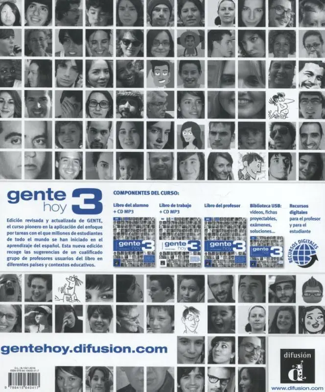 Rückseite: 9788415640417 | Gente hoy 3 - Libro de trabajo - Curso de espanol + audio MP3. B2