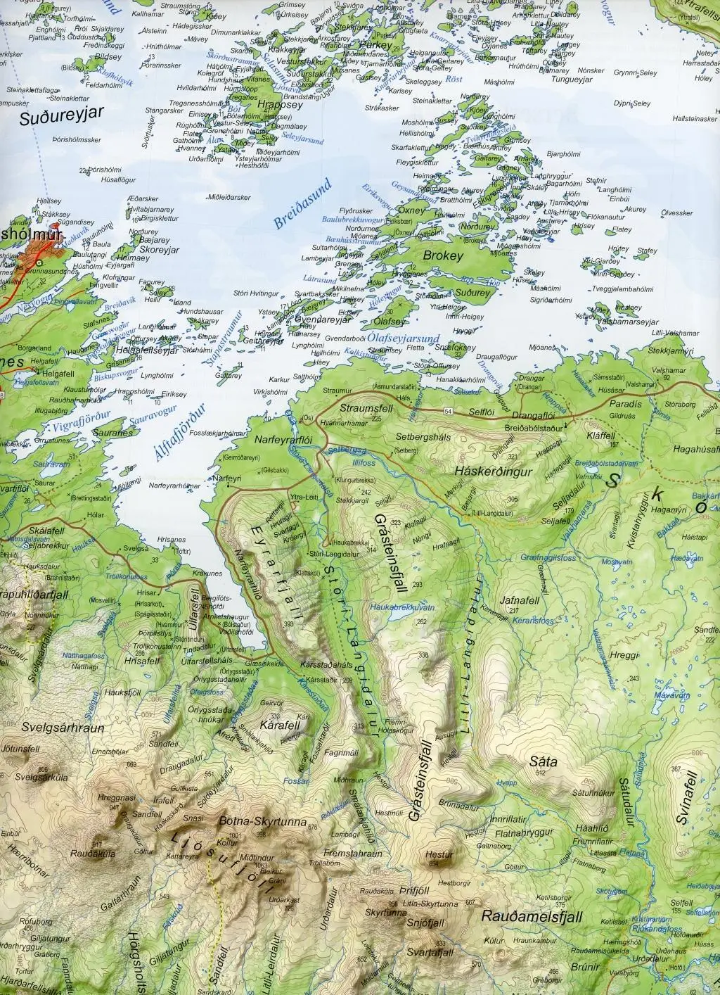 Bild: 9789979330417 | Island Serkort 10 Snaefellsnes 1 : 100 000 / 1 : 55 000 | (Land-)Karte