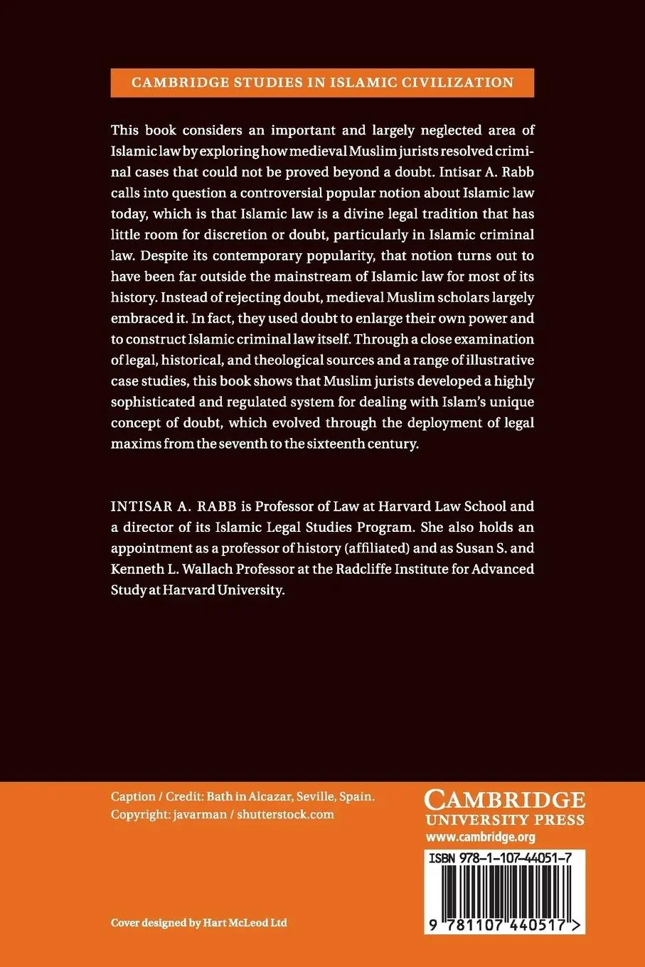 Rückseite: 9781107440517 | Doubt in Islamic Law | Intisar A. Rabb | Taschenbuch | Englisch | 2017