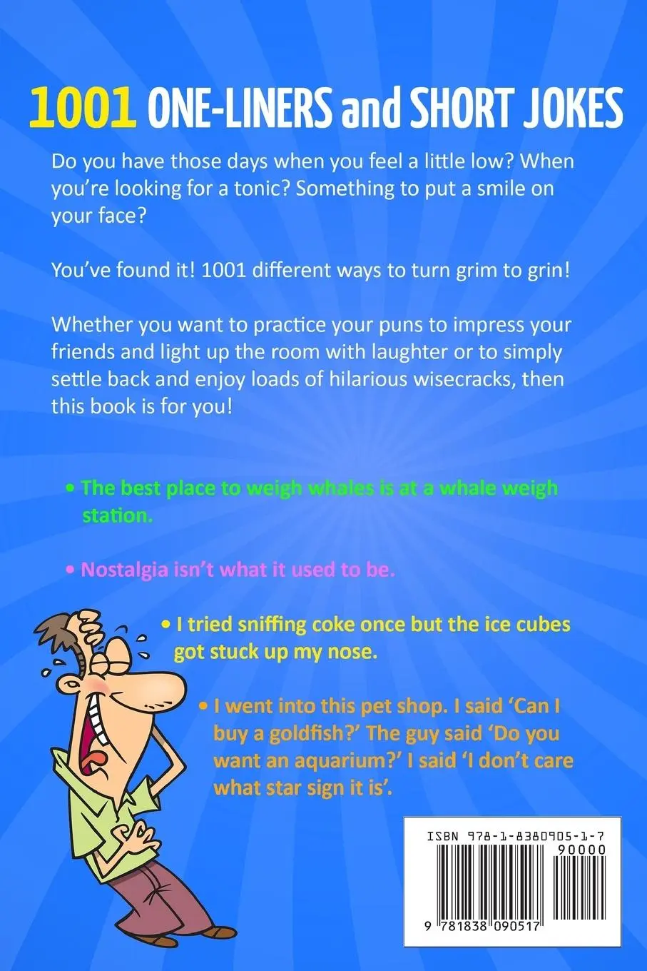 Rückseite: 9781838090517 | 1001 One-Liners and Short Jokes | Graham Cann | Taschenbuch | Englisch