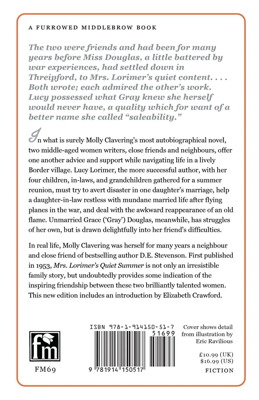 Rückseite: 9781914150517 | Mrs. Lorimer's Quiet Summer | Molly Clavering | Taschenbuch | Englisch