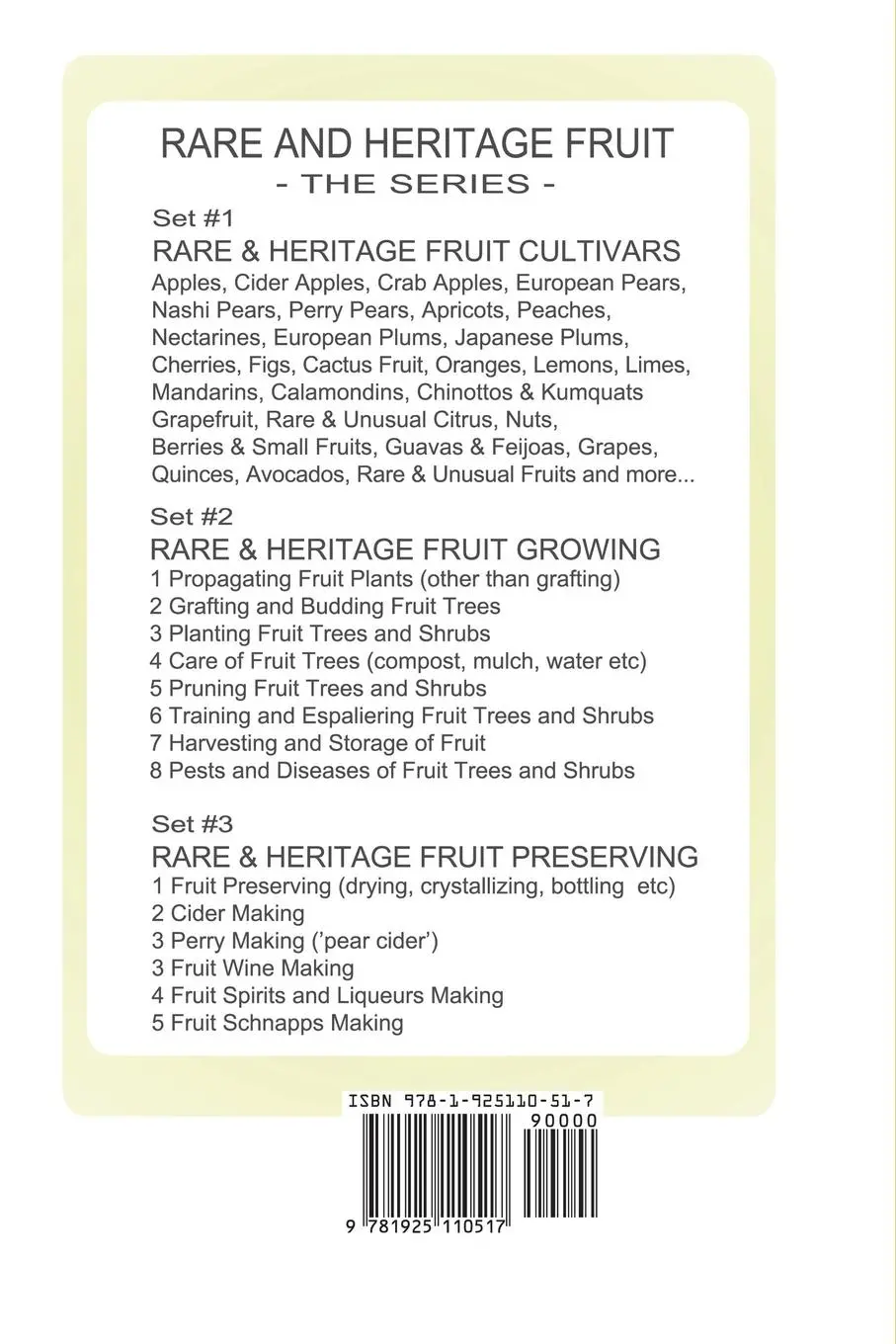 Rückseite: 9781925110517 | Propagating Fruit Plants | Rare and Heritage Fruit Growing #1 | Buch
