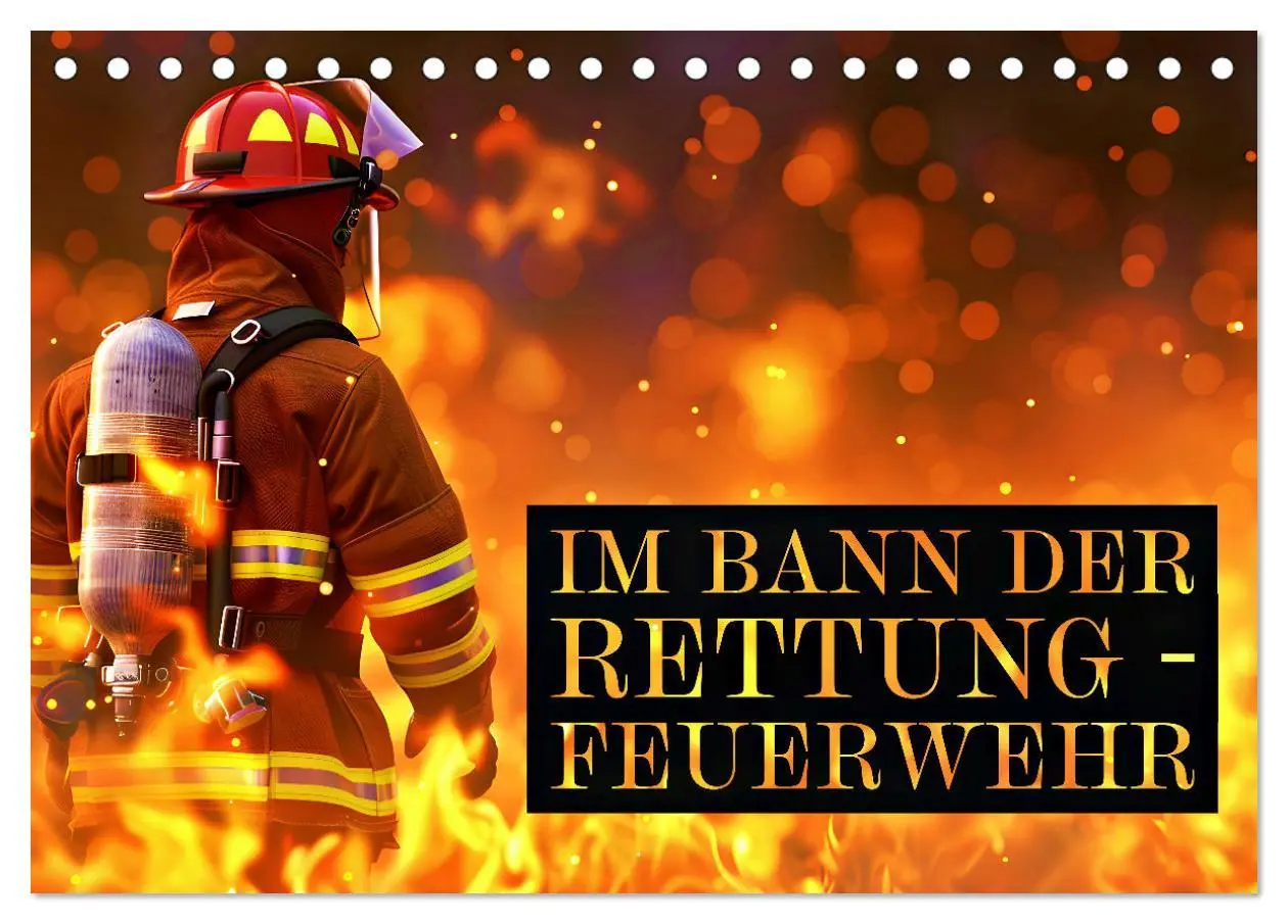 Cover: 9783457260517 | Im Bann der Rettung - Feuerwehr (Tischkalender 2026 DIN A5 quer),...