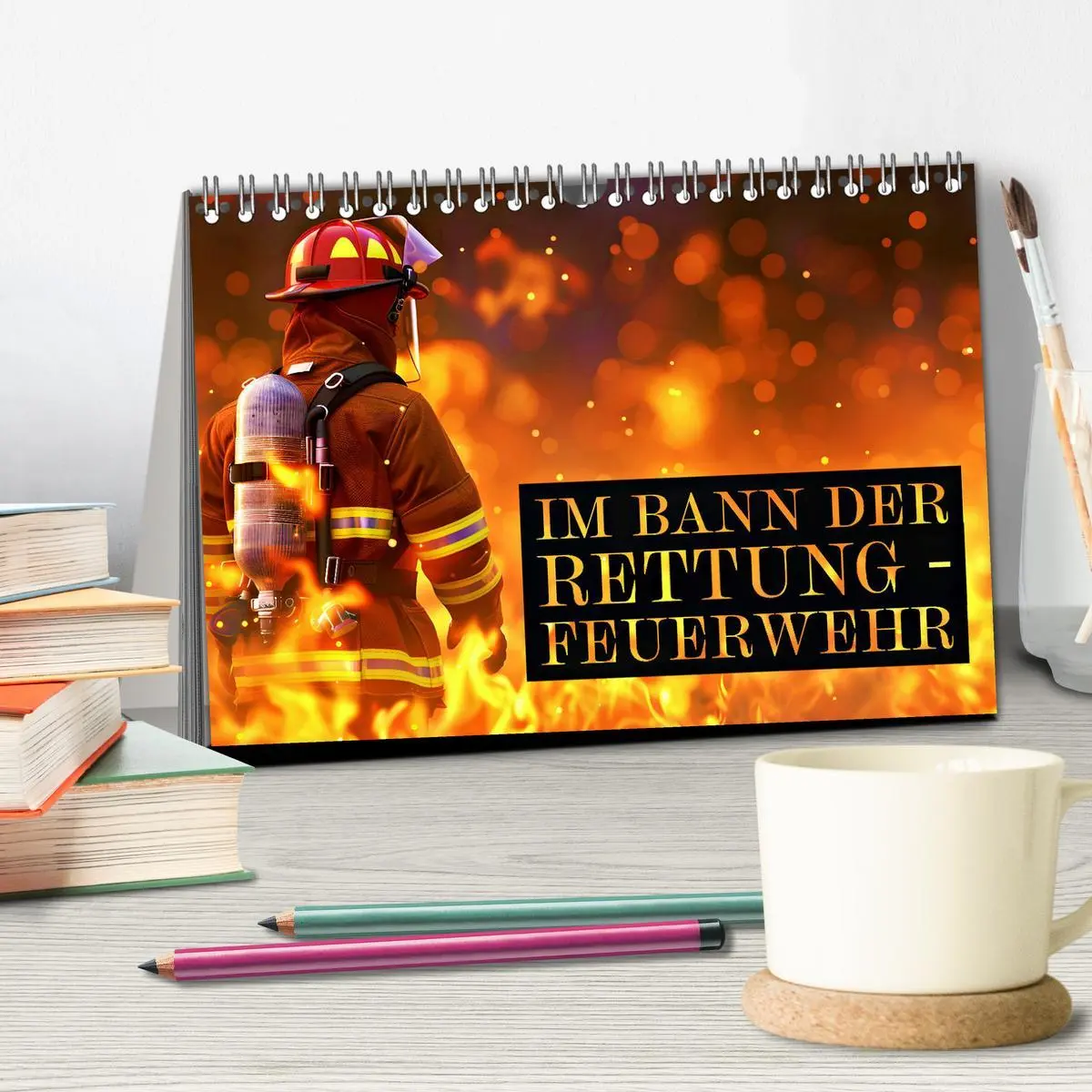 Bild: 9783457260517 | Im Bann der Rettung - Feuerwehr (Tischkalender 2026 DIN A5 quer),...