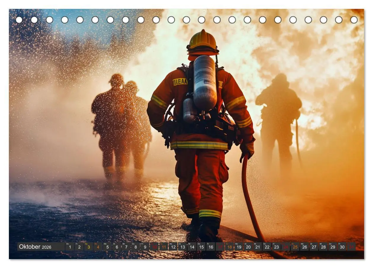 Bild: 9783457260517 | Im Bann der Rettung - Feuerwehr (Tischkalender 2026 DIN A5 quer),...