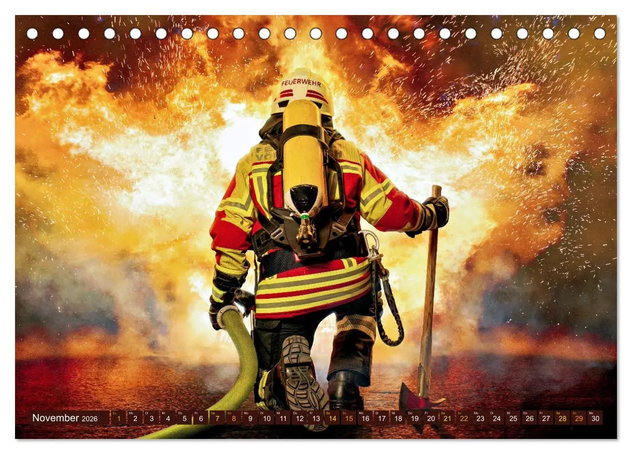Bild: 9783457260517 | Im Bann der Rettung - Feuerwehr (Tischkalender 2026 DIN A5 quer),...