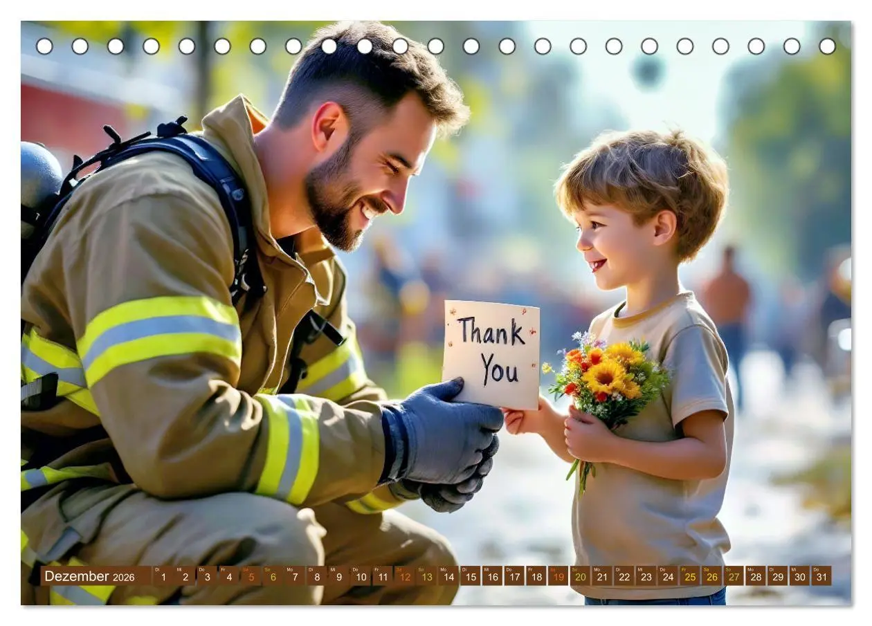 Bild: 9783457260517 | Im Bann der Rettung - Feuerwehr (Tischkalender 2026 DIN A5 quer),...